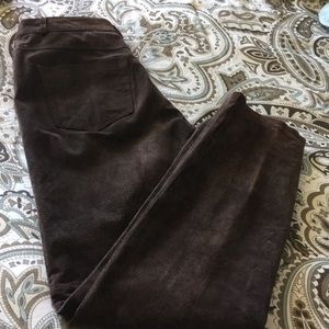 Bagatelle Suede Dk Brown pants